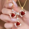Bộ vòng cổ & bông tai ngọc trai hợp kim - Trang sức nữ hàng ngày, giá 42.900₫ 9