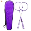 Bộ vợt cầu lông kim sắt nhẹ màu tím - Dành cho người mới bắt đầu, giảm giá 127k