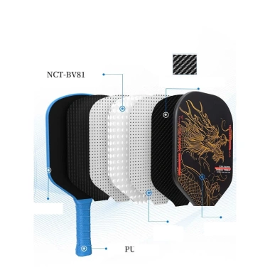 Bộ Vợt Pickleball Rồng Carbon T700 Siêu Bền Mặt Nhám Độ Dày 14mm Giá 725.000đ