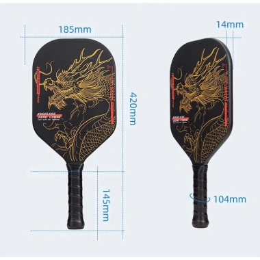 Bộ Vợt Pickleball Rồng Carbon T700 Siêu Bền Mặt Nhám Độ Dày 14mm Giá 725.000đ