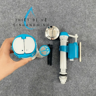 Bộ xả bồn cầu 2 nhấn liền khối cao 20cm - Thiết kế mạnh mẽ, giảm giá 16%