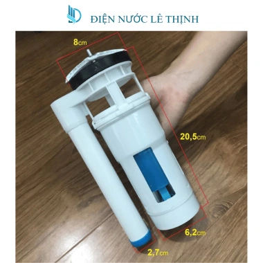 Bộ Xả Bồn Cầu Két Nước Đa Năng 2 Nút Nhấn – Thay Thế Liền & Dời, Giảm Giá 40.000đ, Tiết Kiệm Nước