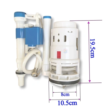 Bộ xả bồn cầu KS.29 1 khối 10cm/8cm nhựa ABS cao cấp - Giá chỉ 236.000 VND giảm giá 5