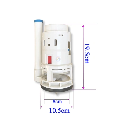 Bộ xả bồn cầu KS.29 1 khối 10cm/8cm nhựa ABS cao cấp - Giá chỉ 236.000 VND giảm giá 8