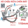 Bộ Xả Bồn Rửa Chén Đôi 110mm cho Chậu Đúc 1-2 Hố Inox 304 - Thu Rác, Giá 120.000₫ 5