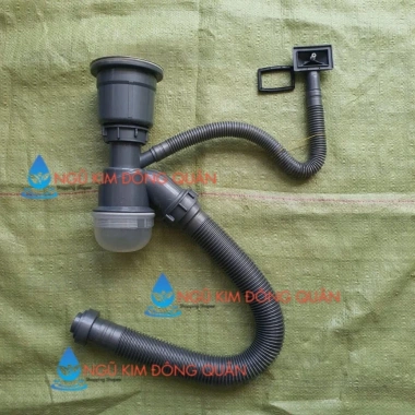 Bộ Xả Bồn Rửa Chén Đôi 110mm cho Chậu Đúc 1-2 Hố Inox 304 - Thu Rác, Giá 120.000₫ 6