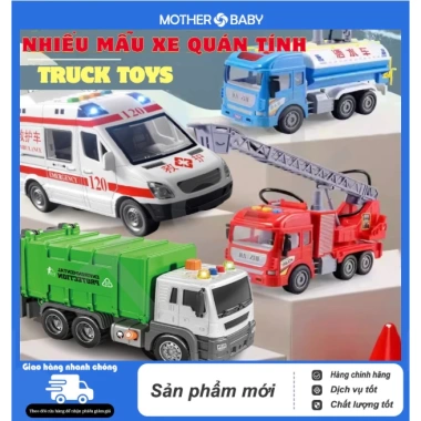 Bộ xe đồ chơi đa mẫu: tải, ben, cảnh sát, mô hình ô tô - Chỉ 83.199₫