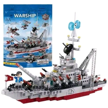 Bộ xếp hình tàu chiến 651 chi tiết - Giá ưu đãi 135.000đ, giảm 40k, tăng trí tuệ