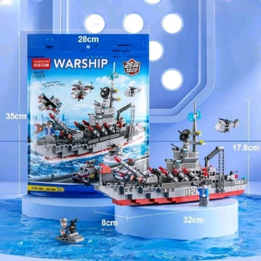 Bộ xếp hình tàu chiến 651 chi tiết - Giá ưu đãi 135.000đ, giảm 40k, tăng trí tuệ