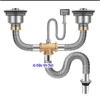 Bộ xi phông chậu rửa bát đôi 110mm – Hệ thống thoát nước nhà bếp, ống thoát bồn rửa, giá chỉ 153.000₫ 2