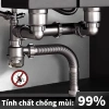 Bộ xi phông ống thoát nước NOP Waternymph cho bồn rửa chén bát đơn, đôi 110 – Ngăn mùi, chống côn trùng, chỉ 479.713₫