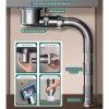 Bộ xi phông thoát nước bồn rửa chén bát 1&2 ngăn 11cm siêu thấp, gọn tủ bếp, van 1 chiều ngăn mùi – Giá 250.000₫ 2