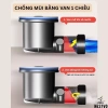 Bộ xi phông thoát nước bồn rửa chén bát 1&2 ngăn 11cm siêu thấp, gọn tủ bếp, van 1 chiều ngăn mùi – Giá 250.000₫ 5