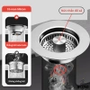 Bộ xi phông thoát nước bồn rửa chén bát 1&2 ngăn 11cm siêu thấp, gọn tủ bếp, van 1 chiều ngăn mùi – Giá 250.000₫ 7