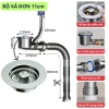 Bộ xi phông thoát nước bồn rửa chén bát 1&2 ngăn 11cm siêu thấp, gọn tủ bếp, van 1 chiều ngăn mùi – Giá 250.000₫ 10