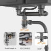 Bộ xi phông xả nước chậu rửa bát, ngăn mùi, chống tắc nghẽn, thoát nhanh 296.000₫ 7