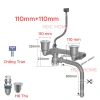Bộ xi phông xả nước chậu rửa bát, ngăn mùi, chống tắc nghẽn, thoát nhanh 296.000₫ 10