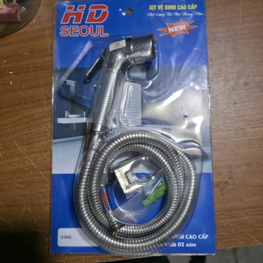 Bộ Xịt Vệ Sinh Cao Cấp BXVS5 - Tay Xịt và Dây Chịu Áp, Đầy Đủ Phụ Kiện, Giá Ưu Đãi 74.074 VND