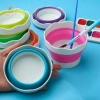 Bộ xô silicone Aacar gấp gọn đa năng: làm móng tay, giặt paing, bút rửa cốc, vẽ màu - Giá chỉ 31.790 VND 3