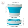 Bộ xô silicone Aacar gấp gọn đa năng: làm móng tay, giặt paing, bút rửa cốc, vẽ màu - Giá chỉ 31.790 VND 5