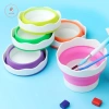Bộ xô silicone Aacar gấp gọn đa năng: làm móng tay, giặt paing, bút rửa cốc, vẽ màu - Giá chỉ 31.790 VND 7
