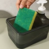 Bộ xốp đựng xà phòng vuông 2 trong 1 - Dụng cụ làm sạch bếp, hộp chất lỏng, giảm 20% 2