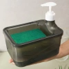 Bộ xốp đựng xà phòng vuông 2 trong 1 - Dụng cụ làm sạch bếp, hộp chất lỏng, giảm 20% 5