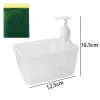Bộ xốp đựng xà phòng vuông 2 trong 1 - Dụng cụ làm sạch bếp, hộp chất lỏng, giảm 20% 10