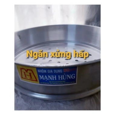 Bộ Xửng Hấp Bánh Bao 2 Tầng Nhôm Mạnh Hùng - 5 Size 44-60, Giá Ưu Đãi 700k
