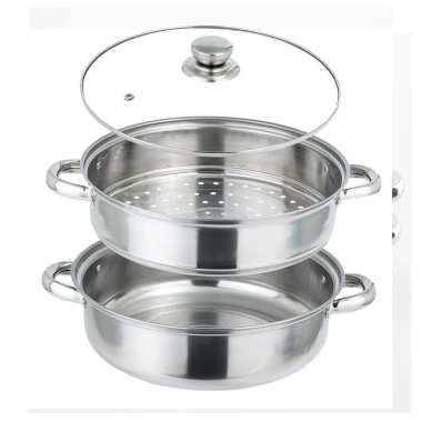 Bộ xửng hấp inox 28cm - Nồi hấp đa năng 2 tầng cao cấp, nắp kính, hấp xôi bánh bao 2 Bộ xửng hấp inox 28cm - Nồi hấp đa năng 2 tầng cao cấp, nắp kính, hấp xôi bánh bao 2