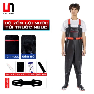 Bộ Yếm Lội Nước Chống Thấm Tuyệt Đối - Quần Liền Ủng Chuyên Dụng, Bảo Vệ An Toàn, Giá Siêu Tiết Kiệm 218k
