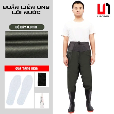 Bộ Yếm Lội Nước Chống Thấm Tuyệt Đối - Quần Liền Ủng Chuyên Dụng, Bảo Vệ An Toàn, Giá Siêu Tiết Kiệm 218k