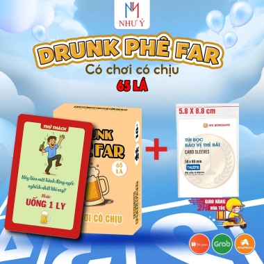 Boardgame Fê Far 65 Lá - Uống Bốc Đá, Chơi Chịu, Không Say Không Về, Giá 81.000 VND