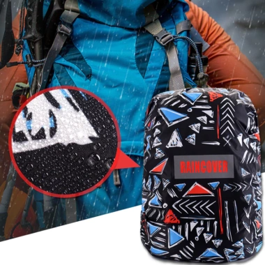 Bọc balo Rain Cover phản quang, áo chống thấm, phù hợp chạy bộ, xe đạp, dã ngoại - Giá chỉ 70.000 đồng