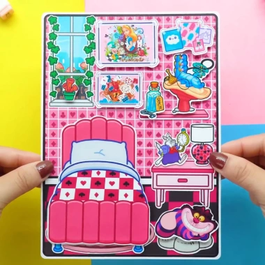 Bóc dán ngôi nhà búp bê Tocaboca giấy thủ công - Đồ chơi thay đồ thông minh H27 Squishy Kuromi - Giá ưu đãi 139k 3