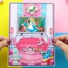 Bóc dán Ngôi nhà Búp bê ToCaBoca giấy thủ công, Đồ chơi thay đồ thông minh H27 - Squishy Kuromi, giá ưu đãi 139k 5