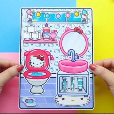 Bóc Dán Thông Minh Búp Bê Giấy Hello Kitty - Ngôi Nhà Tocaboca, Giá 129.000 VNĐ