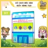 Bóc dán Toca Boca Mall đồ chơi thông minh giấy thủ công cho bé gái - Squishy Kuromi 119k
