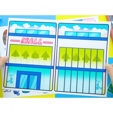Bóc dán Toca Boca Mall đồ chơi thông minh giấy thủ công cho bé gái - Squishy Kuromi 119k 6