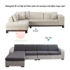 Bọc ghế sofa vải nhung gân màu trơn dày dặn, co giãn 1-4 chỗ ngồi - 68.800 VND 8