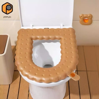 Bọc ghế vệ sinh EVA dày tay cầm di động đa năng, thoải mái cho phòng tắm khách sạn 87k