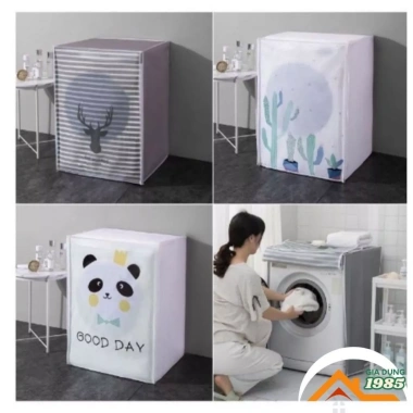 Bọc Máy Giặt 3D Chống Thấm Dưới 8,5kg Bọc Trùm Cửa Ngang Cửa Trên Giá 65.000 6