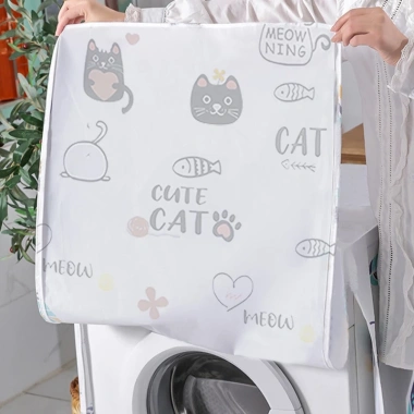 Bọc máy giặt cửa trên & ngang 5-12kg - Áo trùm PEVA chống thấm nước, chống bụi 7