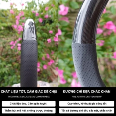 Bọc vô lăng carbon 38cm cho City, CRV, HRV, BRV, Brio, Accord, Jazz - Chỉ 130k 6 Bọc vô lăng carbon 38cm cho City, CRV, HRV, BRV, Brio, Accord, Jazz - Chỉ 130k 6