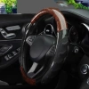Bọc vô lăng carbon vân gỗ da PU 38cm - Tăng bám tay, giảm mòn, giá ưu đãi 230.000đ 6
