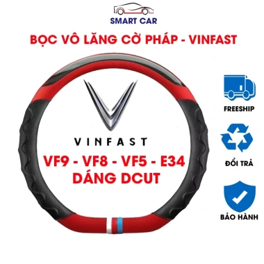Bọc vô lăng DCUT Vinfast VF3-9, VFe34 thể thao 34‑38cm – Giá chỉ 99.000đ Bọc vô lăng DCUT Vinfast VF3-9, VFe34 thể thao 34‑38cm – Giá chỉ 99.000đ