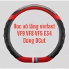 Bọc vô lăng DCUT Vinfast VF3-9, VFe34 thể thao 34‑38cm – Giá chỉ 99.000đ 2