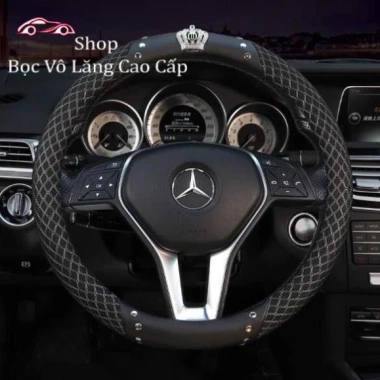 Bọc vô lăng gắn vương miệng đinh đá cao cấp cho xe con 4-16 chỗ - Giá ưu đãi 180k Bọc vô lăng gắn vương miệng đinh đá cao cấp cho xe con 4-16 chỗ - Giá ưu đãi 180k