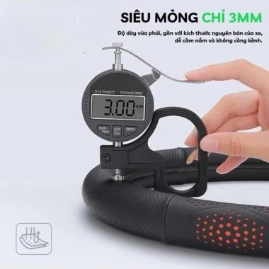 Bọc vô lăng ô tô 3D da nappa 38cm - Lỗ thoát khí, chống trơn trượt, xe cao cấp 9 Bọc vô lăng ô tô 3D da nappa 38cm - Lỗ thoát khí, chống trơn trượt, xe cao cấp 9