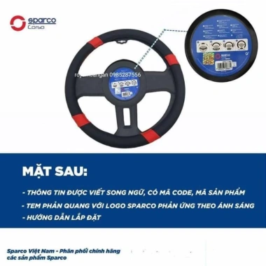 Bọc vô lăng Sparco SPC 1.111AZ - Cam kết chính hãng, giảm giá 450.000, bảo vệ tay lái 7 Bọc vô lăng Sparco SPC 1.111AZ - Cam kết chính hãng, giảm giá 450.000, bảo vệ tay lái 7